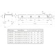 Ручка торцевая FLAT 448(496) серая