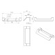 Ручка торцевая FLAT AIR 96(124) белая